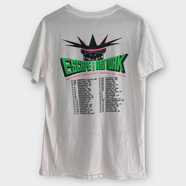 1990 Ramones, Deborah Harry, Tom Tom Club "Escape From New York" Tour Vintage Band Tee Shirt