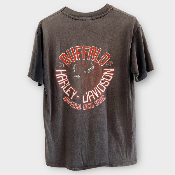 1986 Harley Davidson Motorcycle Buffalo, New York Vintage Tee Shirt