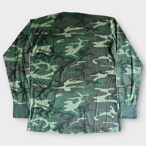 1970's Camo Army Vintage Long Sleeve Tee Shirt