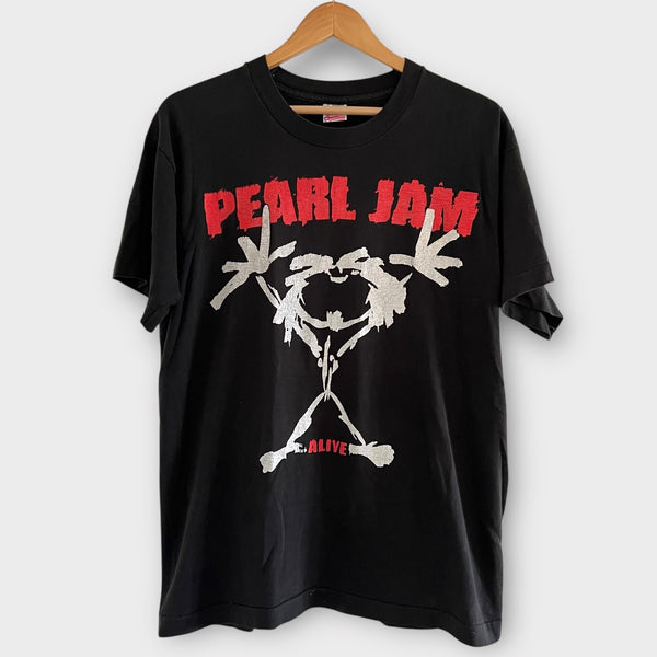 1991 Pearl Jam "Alive" Vintage Band Promo Tee Shirt