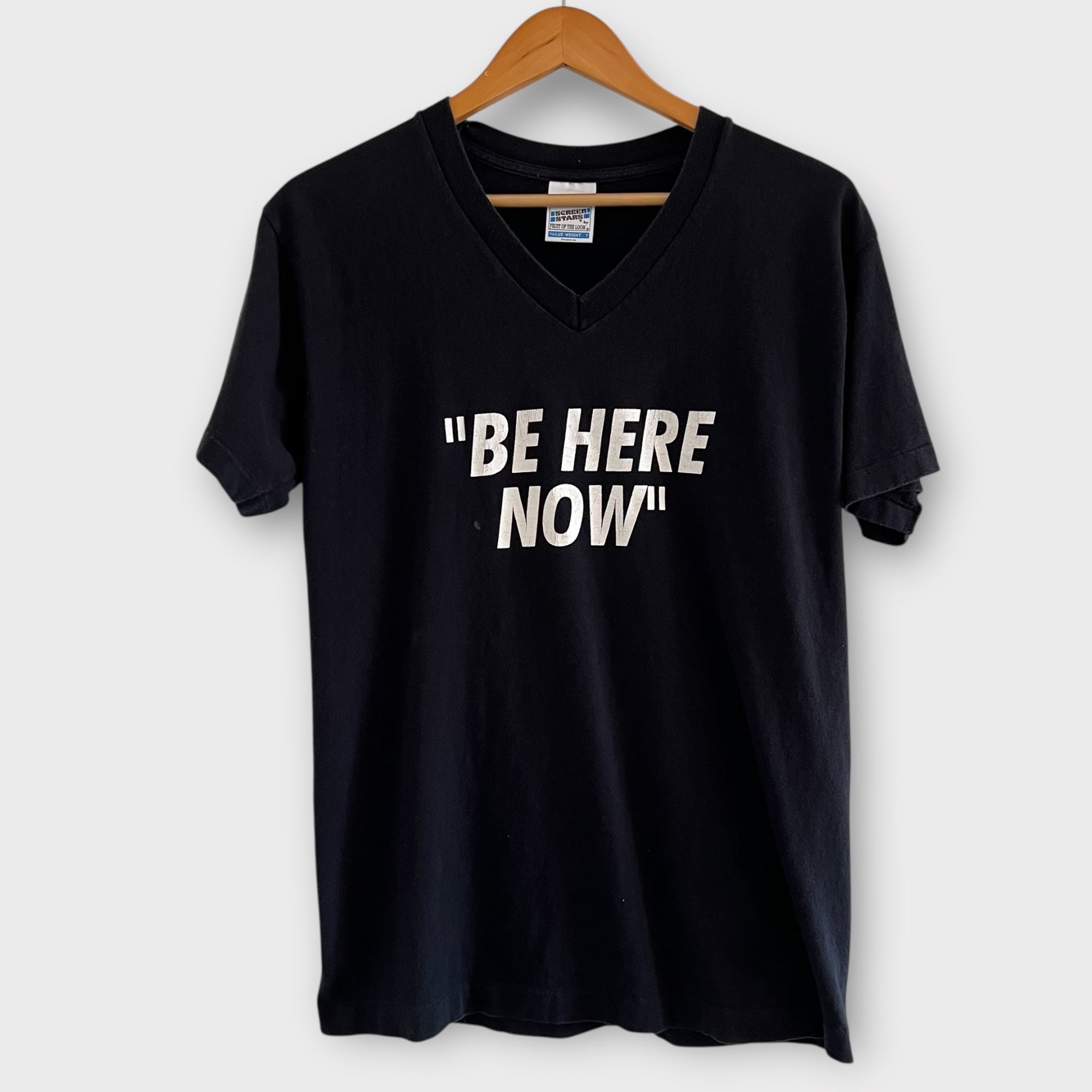 1997 Oasis "Be Here Now" Album Release Promo Vintage V Neck Tee Shirt