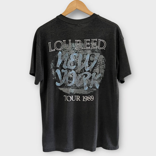 1989 Lou Reed "New York" Tour Vintage Band Tee Shirt