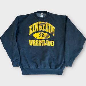1990s Einstein Wrestling Vintage High School Athletics Sports Sweatshirt