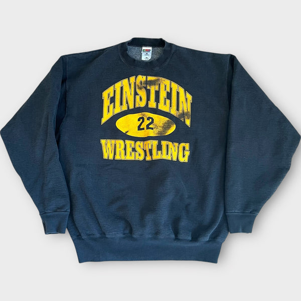 1990s Einstein Wrestling Vintage High School Athletics Sports Sweatshirt
