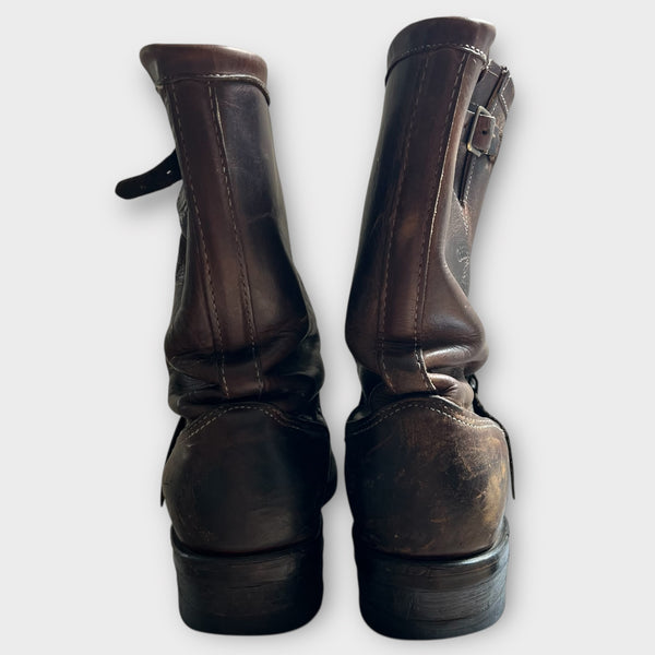 1980's Chippewa Brown Leather Engineer Boots