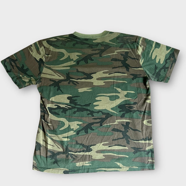 1980's Camo Army Vintage Single Pocket Tee Shirt