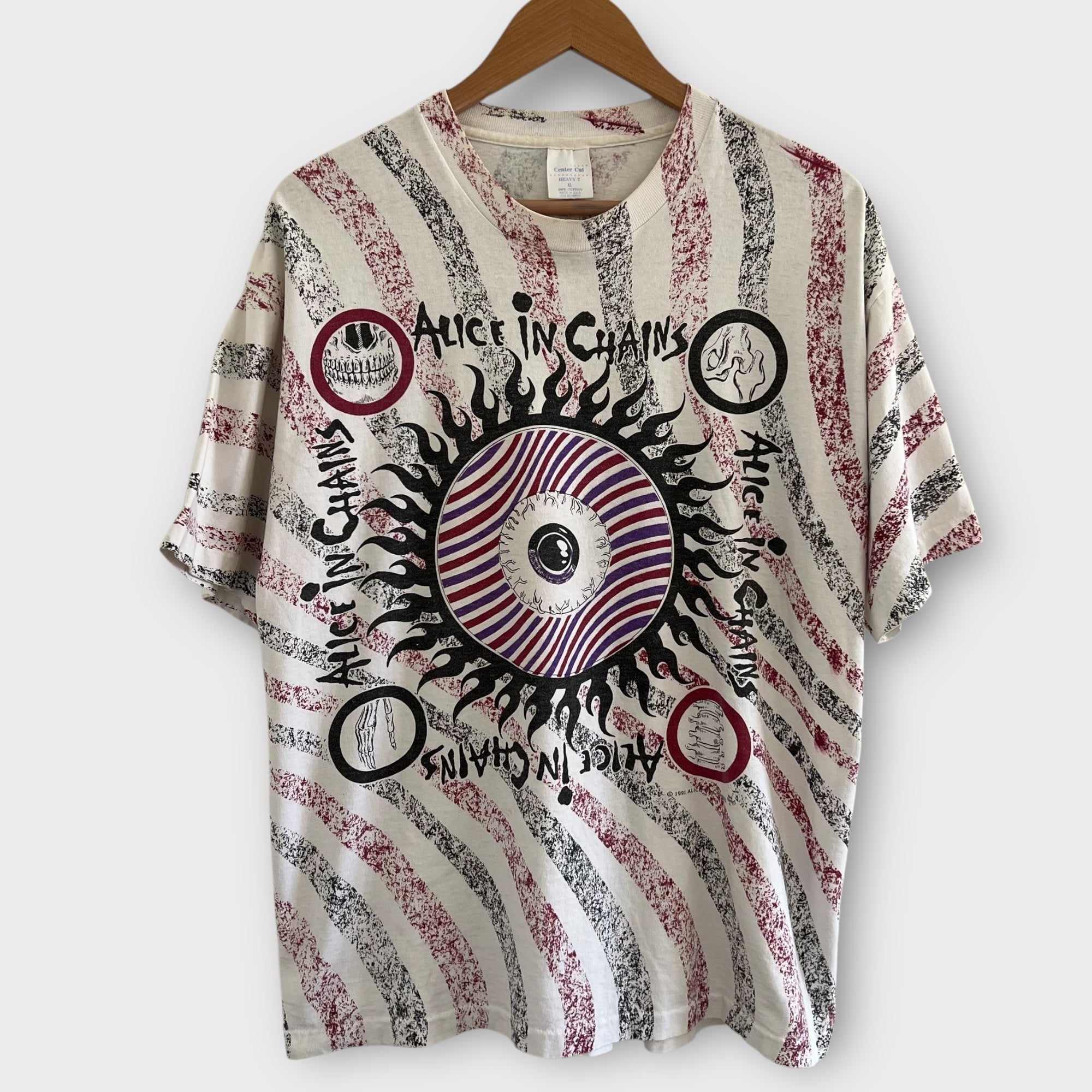 1991 Alice In Chains Vintage Promo Tee Shirt AOP