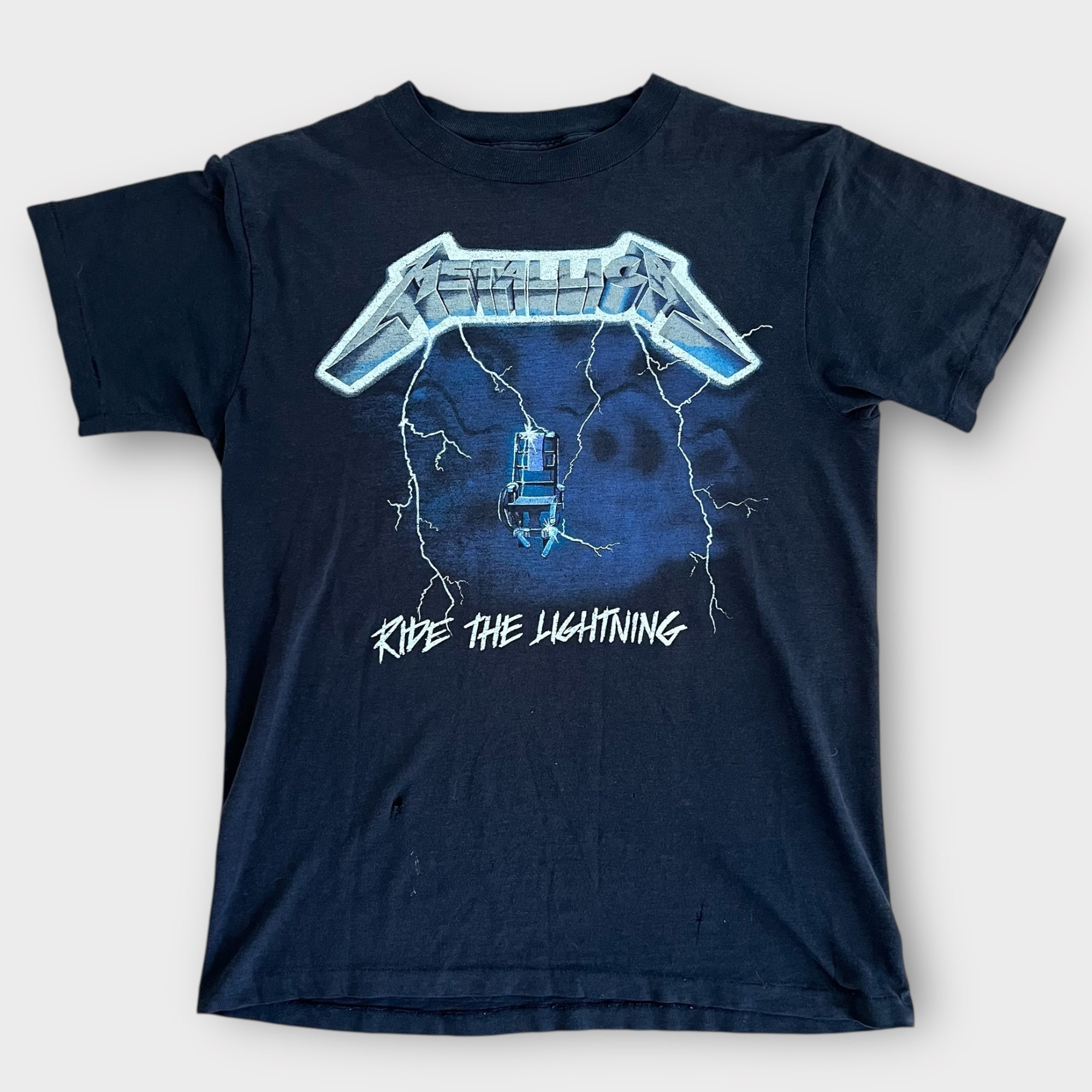 1985 Metallica "Ride The Lightning" Tour Vintage Band Tee Shirt