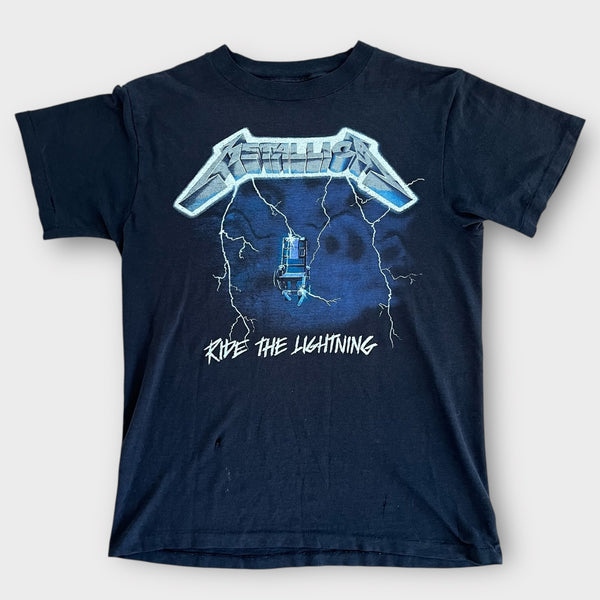 1985 Metallica "Ride The Lightning" Tour Vintage Band Tee Shirt