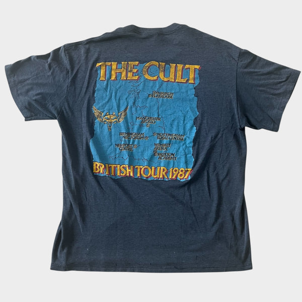 1987 The Cult British Tour Vintage Band Tee Shirt