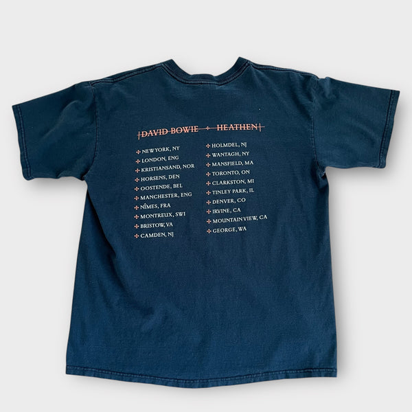 2002 David Bowie "Heathen" Tour Vintage Band Tee Shirt