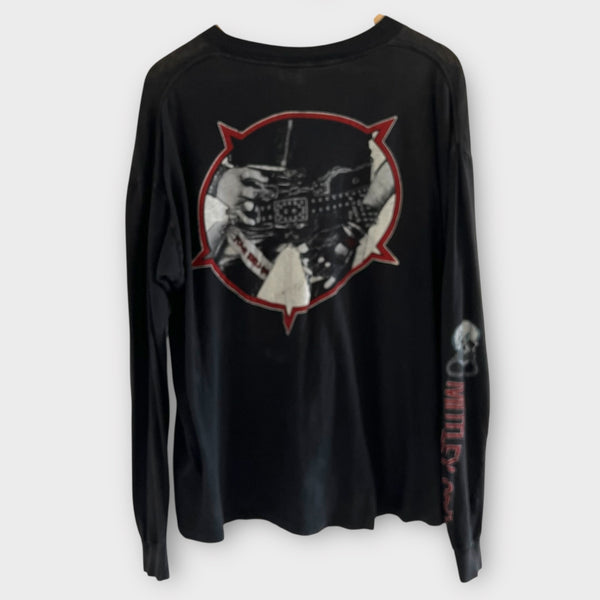 1983 Motley Crue "Shout Out The Devil" Vintage Tour Band Long Sleeve Tee Shirt