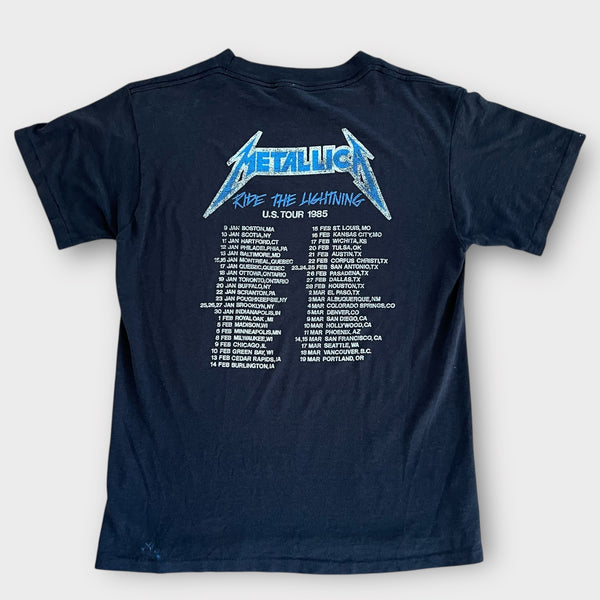1985 Metallica "Ride The Lightning" Tour Vintage Band Tee Shirt