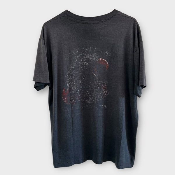 1980's Harley Davidson Motorcycle "ridin' hogs and looking for chicks" Vintage Tee Shirt