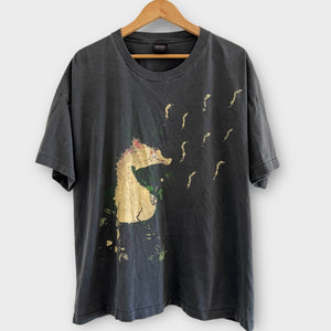 1993 Nirvana "All Apologies" Seahorse Vintage Band Promo Tee Shirt