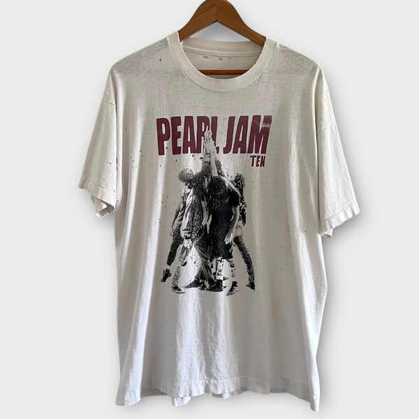 1991 Pearl Jam "Ten" Vintage Band Promo Tee Shirt
