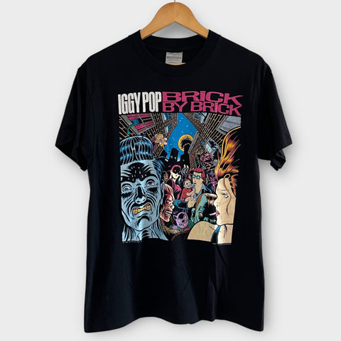 1990 Iggy Pop "Brick By Brick" Tour Vintage Band Tee Shirt