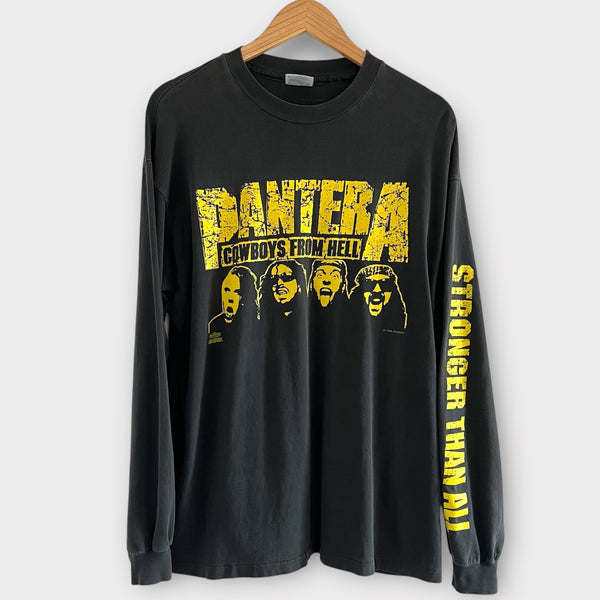 1992 Pantera "Cowboys From Hell" Vintage Band Promo Long Sleeve Tee Shirt