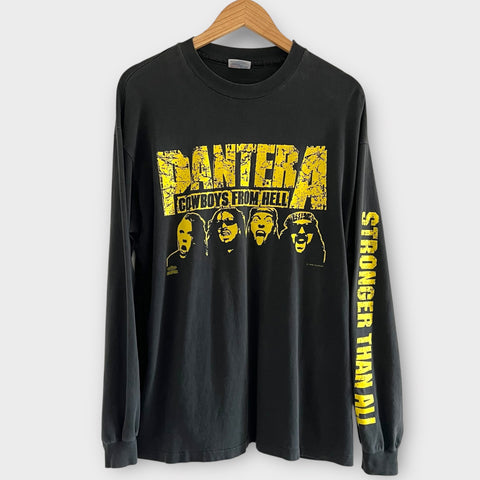 1992 Pantera "Cowboys From Hell" Vintage Band Promo Long Sleeve Tee Shirt