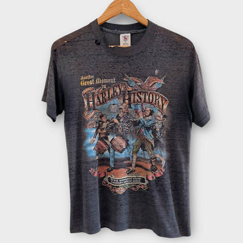 1980's Harley Davidson Motorcycle Fayetteville, Arkansas Vintage Tee Shirt