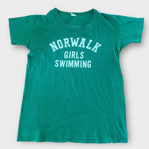 1960's Girls Swimming Team Vintage Athletic Tee Shirt