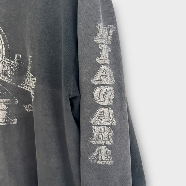 1986 Niagara Springs Vintage Motorcycle Long Sleeve Tee Shirt