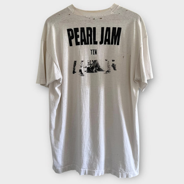 1991 Pearl Jam "Ten" Vintage Band Promo Tee Shirt