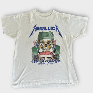 1987 Metallica "Crash Course" Vintage Band Promo Tee Shirt