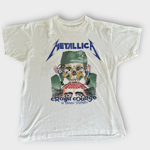 1987 Metallica "Crash Course" Vintage Band Promo Tee Shirt