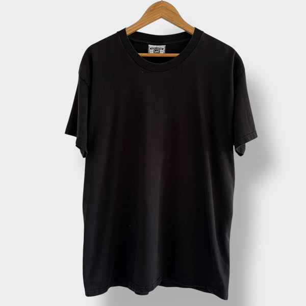 1990's Lee Vintage Black Blank Tee Shirt