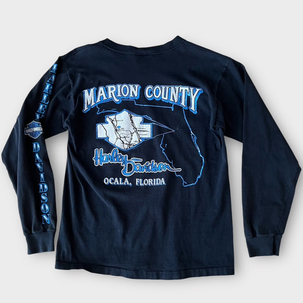 1993 Harley Davidson Motorcycle Vintage Long Sleeve Tee Shirt