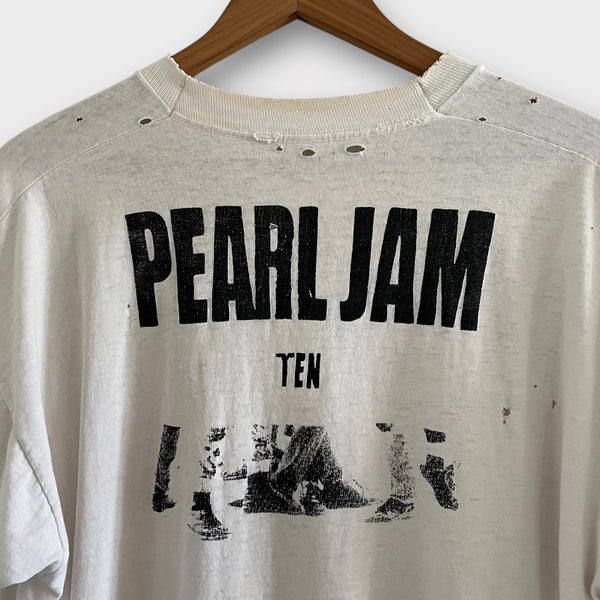 1991 Pearl Jam "Ten" Vintage Band Promo Tee Shirt