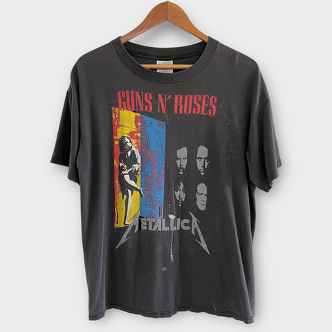 1992 Guns N Roses Metallica w/ Faith No More Tour Vintage Band Tee Shirt