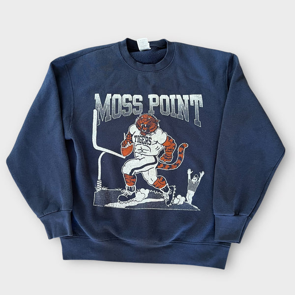 1990's Moss Point Tigers Football Mississippi High School Vintage Mascot Sweatshirt
