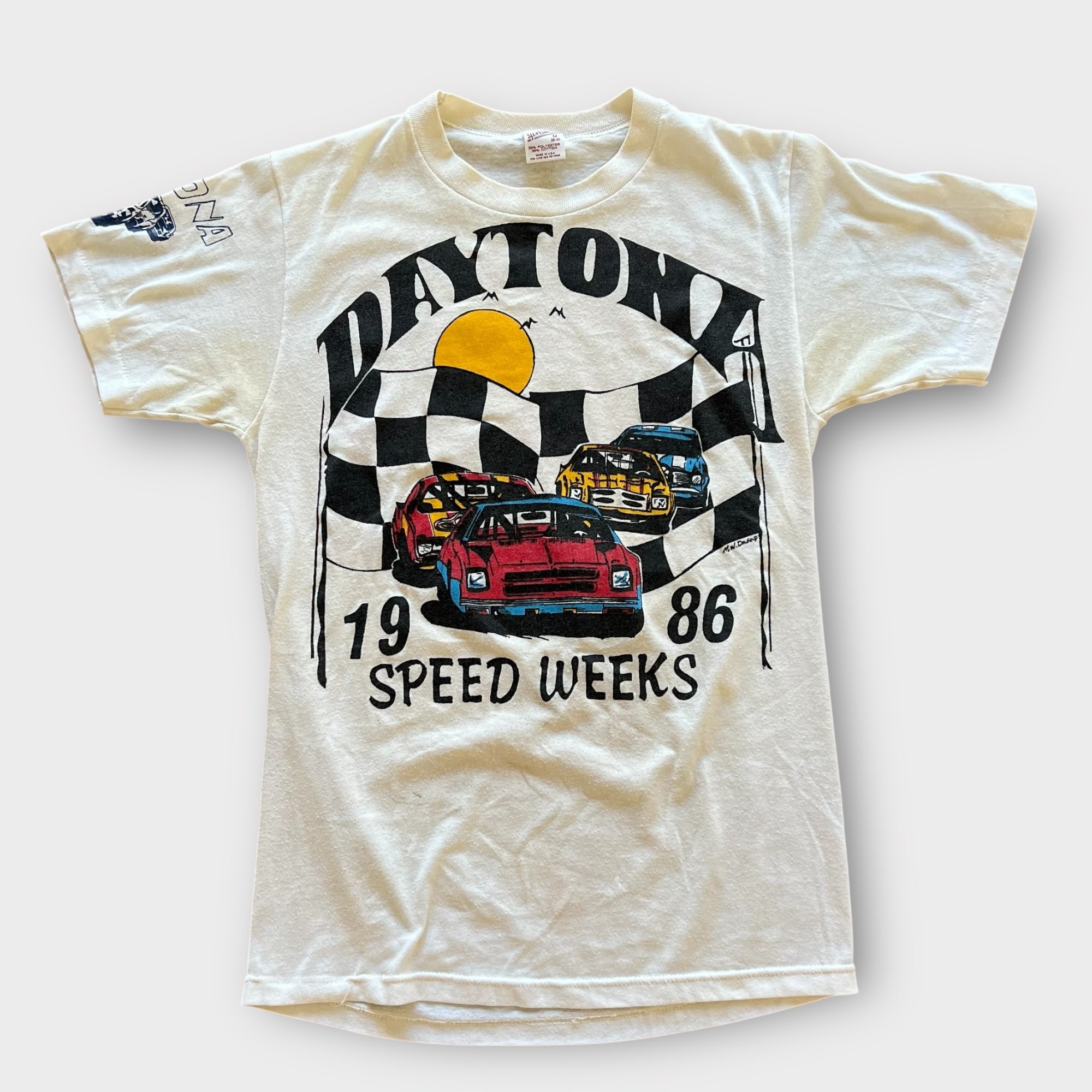 1986 Daytona "Speed Weeks" NASCAR Vintage Car Racing Tee Shirt