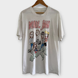 1992 Pearl Jam "World Jam" Vintage Tour Band Tee Shirt