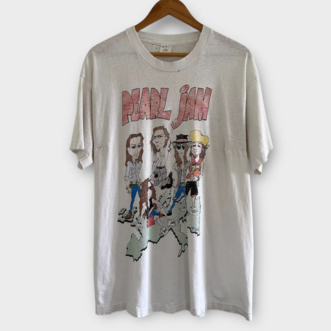 1992 Pearl Jam "World Jam" Vintage Tour Band Tee Shirt