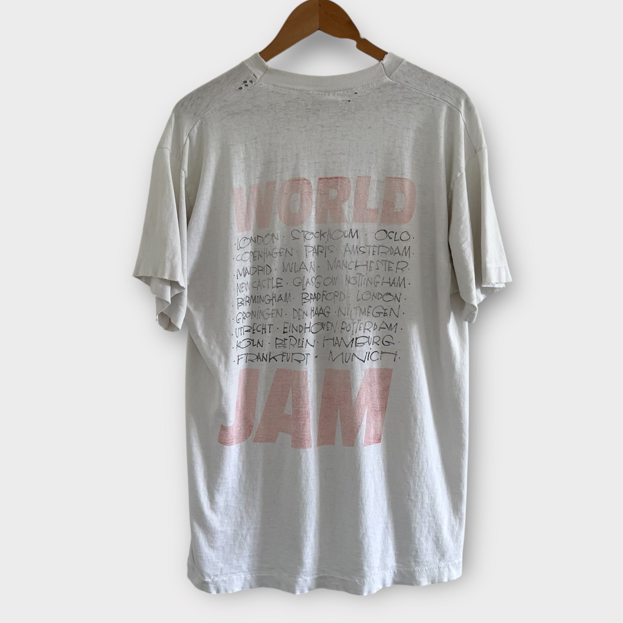 Pearl Jam 1992 Tシャツ Pearl Jam Don't Give Up 1992 European Tour Vintage Shirt