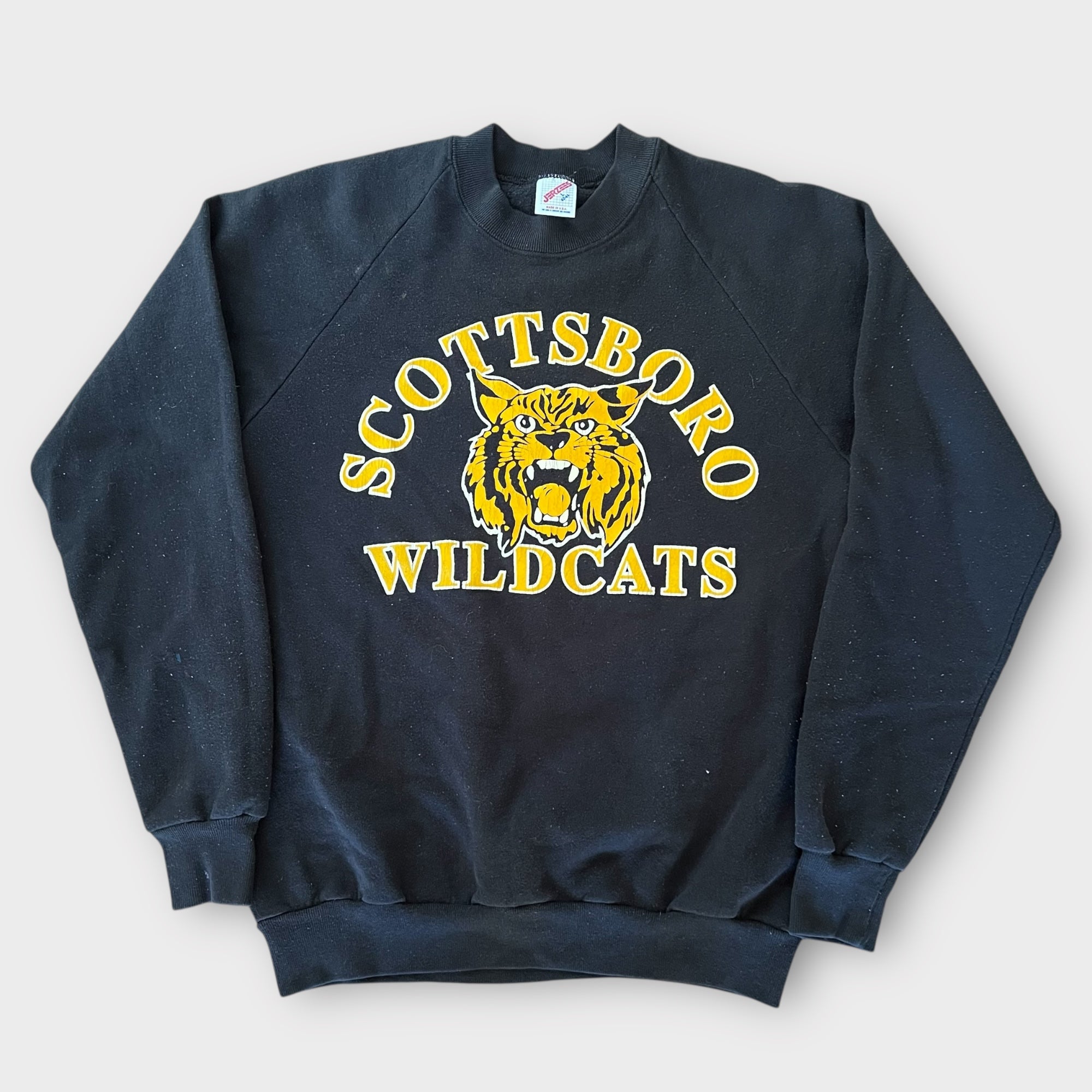 1980's Scottsboro Wildcats High School Vintage Mascot Sweatshirt