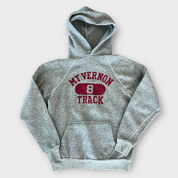 1970's Mt Vernon High School Track Vintage Athletic Hoodie Sweatshirt