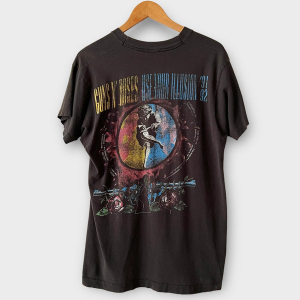1991 Guns N Roses Vintage Band Tour Tee Shirt