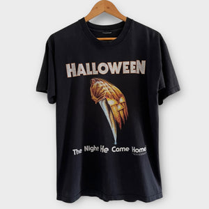 1990's Halloween "The Night He Came Home" Vintage Movie Promo Tee Shirt