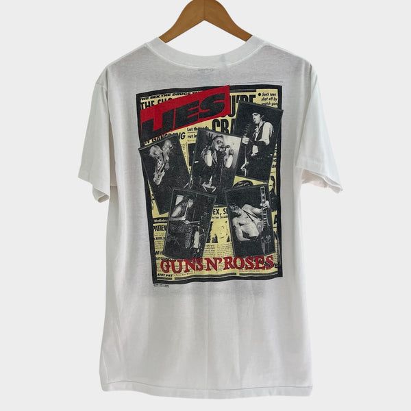 1989 Guns N Roses "Lies" Slash VIntage Band Tee Shirt