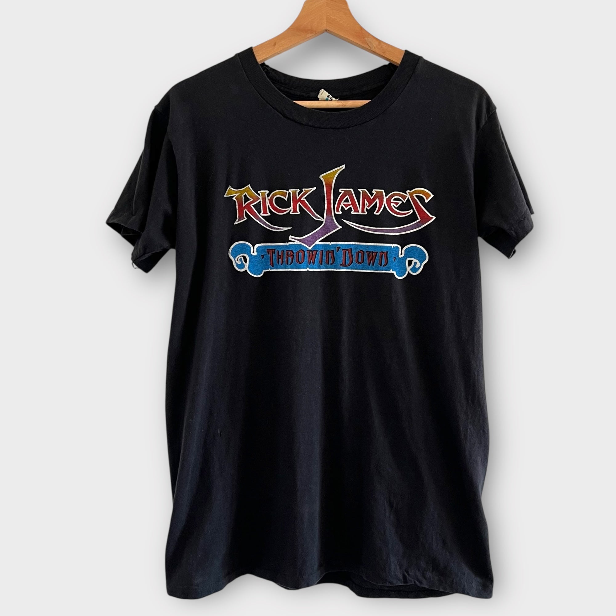 1982 Rick James "Throwin' Down" Vintage Band Promo Tee Shirt