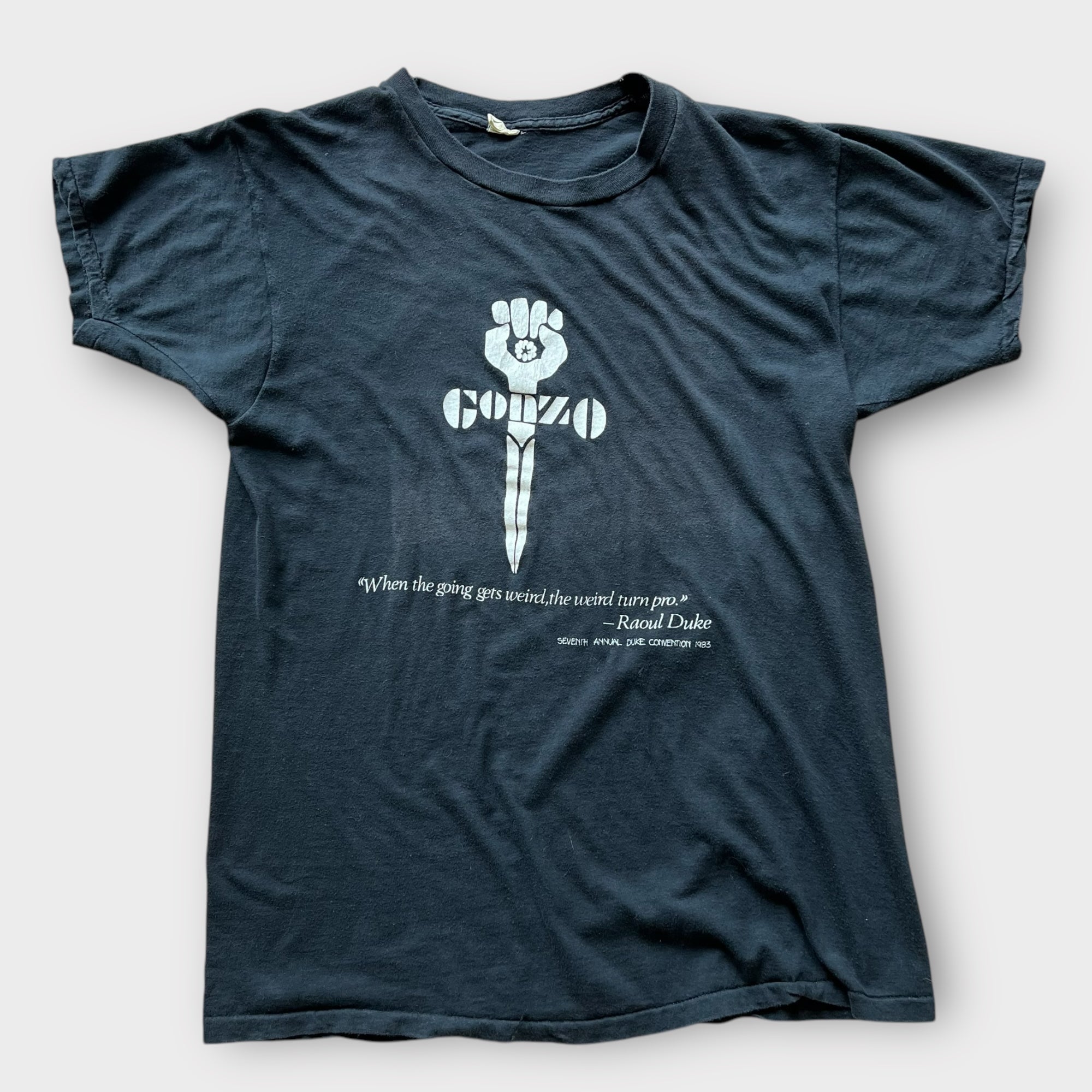 1983 "Gonzo" Hunter S. Thompson, Raoul Duke Vintage Tee Shirt