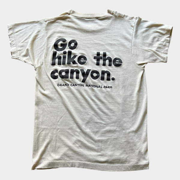 1970's Grand Canyon Arizona "Go Hike A Canyon" Vintage Souvenir Tee Shirt
