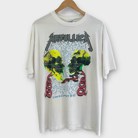 1991 Metallica "Rulz" Vintage Tour Band Tee Shirt