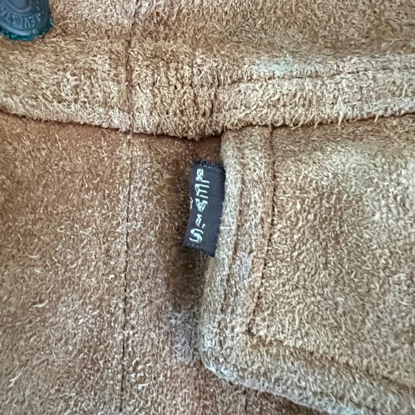 1960's Levi's BIG E Vintage Brown Suede Leather Western Trucker Jacket Levis