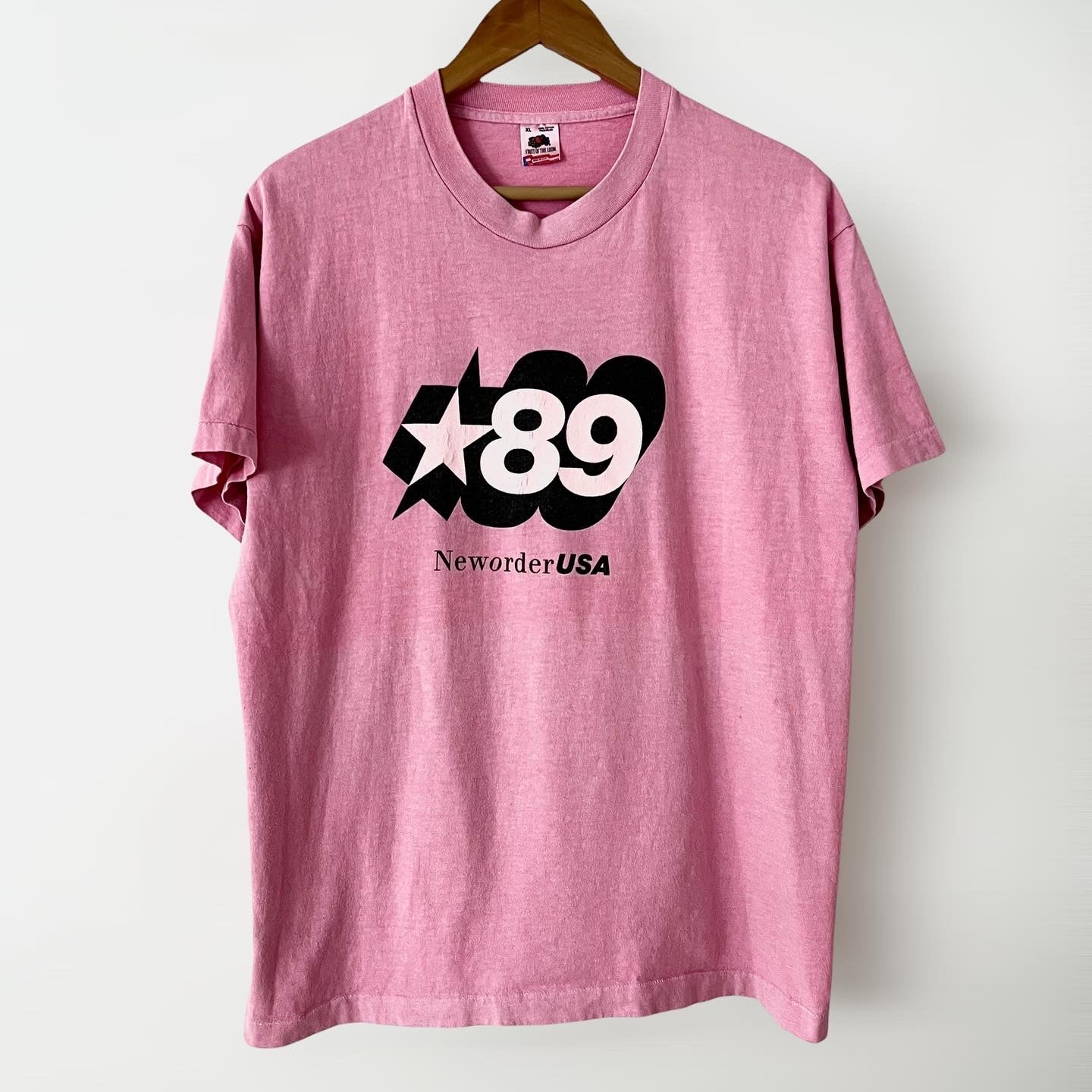 1989 New Order Vintage Tour Tee Shirt