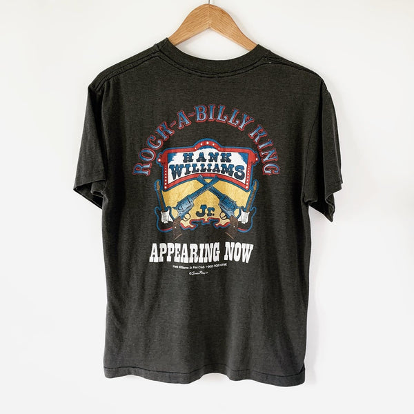 1986 Hank Williams Jr Vintage Country Music Tour Tee Shirt